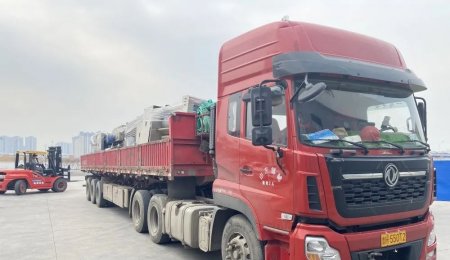 海科佳首套挂面主机研发产品完成试机使命，光荣返岗！